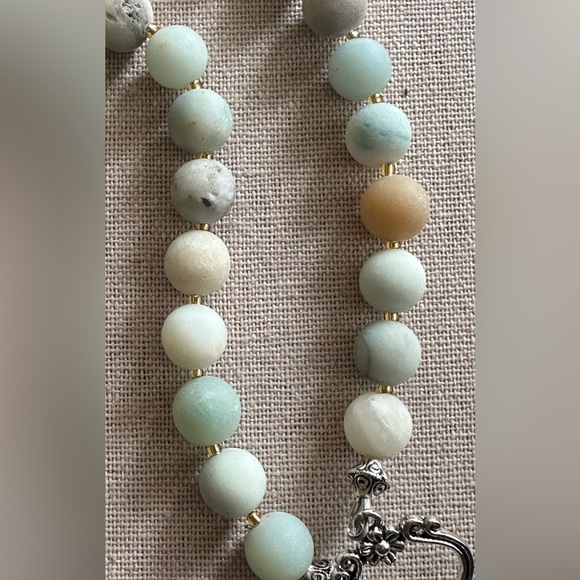 26-1/2 inch Amazonite bead necklace NWOT - Picture 8 of 13